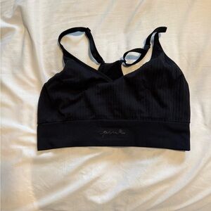 halter back sports bra